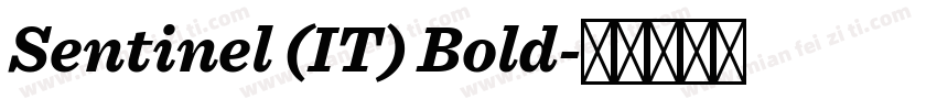 Sentinel (IT) Bold字体转换